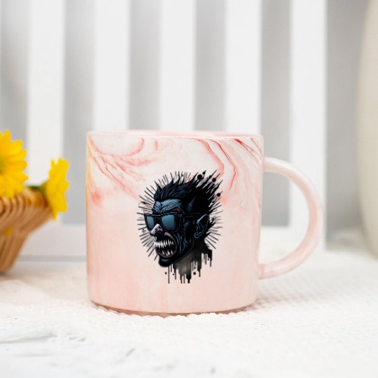 Vampire vector Marble Mugs
