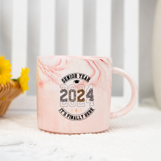 Senior Year 2024 It s Finally Here Marble Mugs
