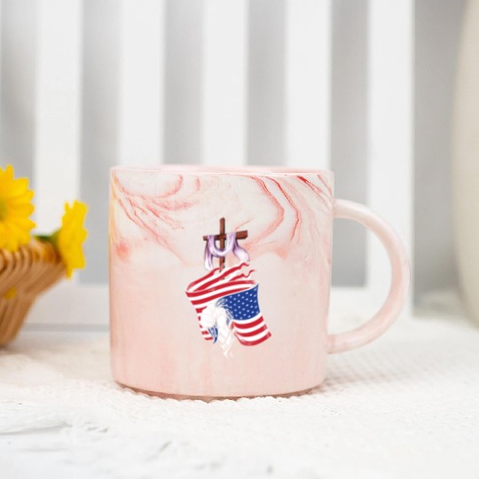 God Who Gave Us Life Gave Us Liberty 01 Marble Mugs