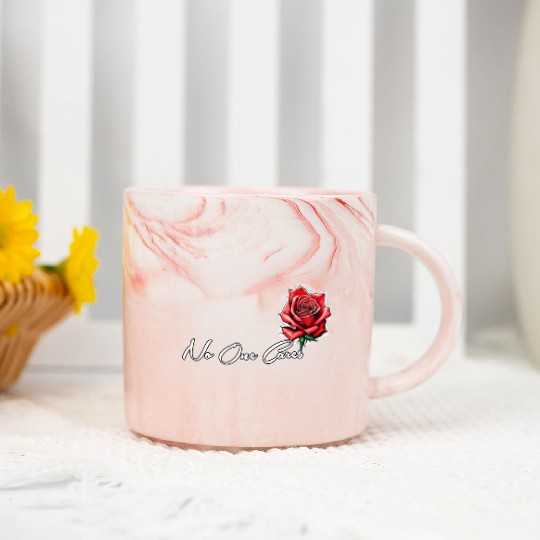 No One Cares Merch Marble Mugs