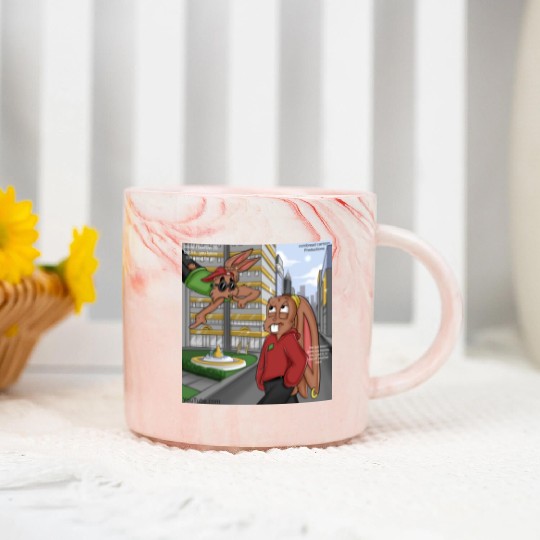 Eddie Cotton-tail Marble Mugs