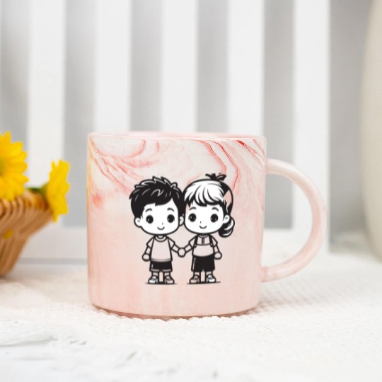 Friendship Day Mug transformed Marble Mugs