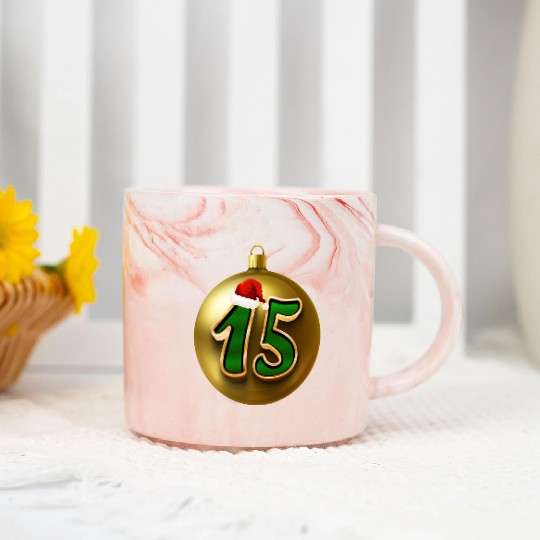 15th Wedding Celebration - Fifteenth Anniversary Marble Mugs