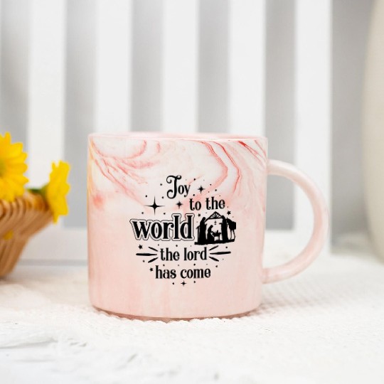 Joy to the world the lord has come Marble Mugs