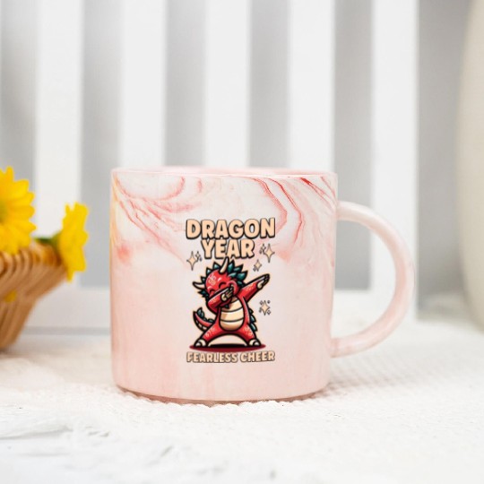 Dragon Kids Year of the Dragon Dabbing Marble Mugs
