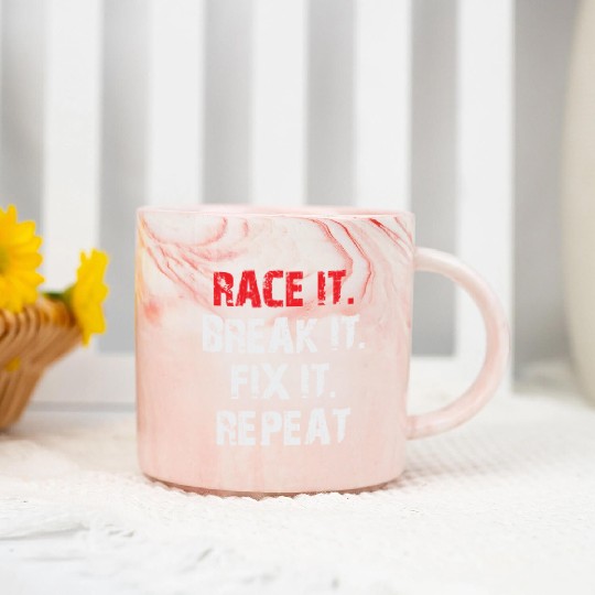 Race It Break It Radio Control Hobby Car Truck Marble Mugs