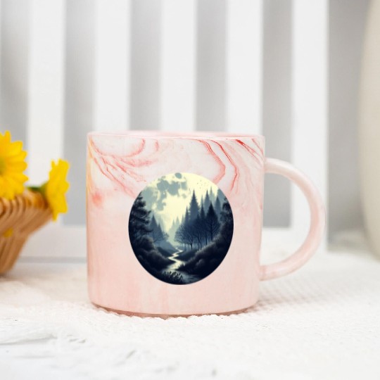 Enchanted Forest - Great Christmas Gift! Marble Mugs