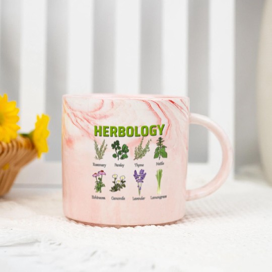 Herbology Herb Garden Marble Mugs
