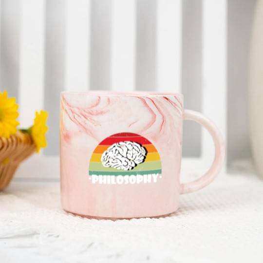 Philosophy Use Your Brain Marble Mugs