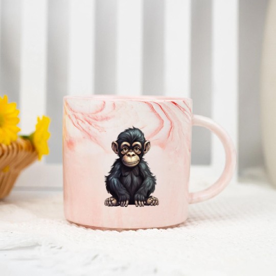 Cute Monkey for Kids for a Kid Marble Mugs