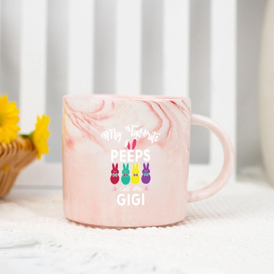 My favorite peeps call me GIGI Marble Mugs