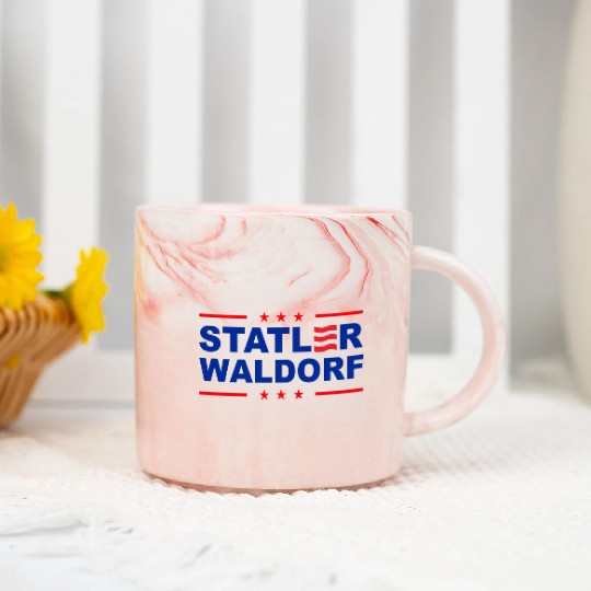 Statler and Waldorf Marble Mugs