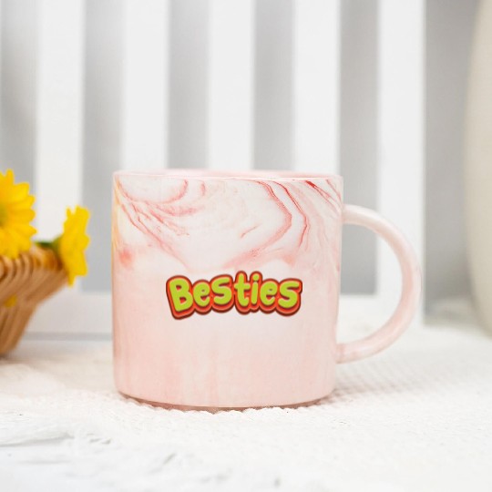 besties Marble Mugs