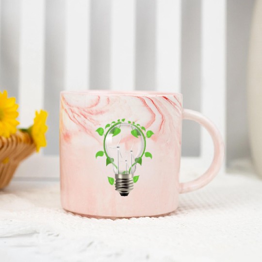 Environment light bulb Marble Mugs
