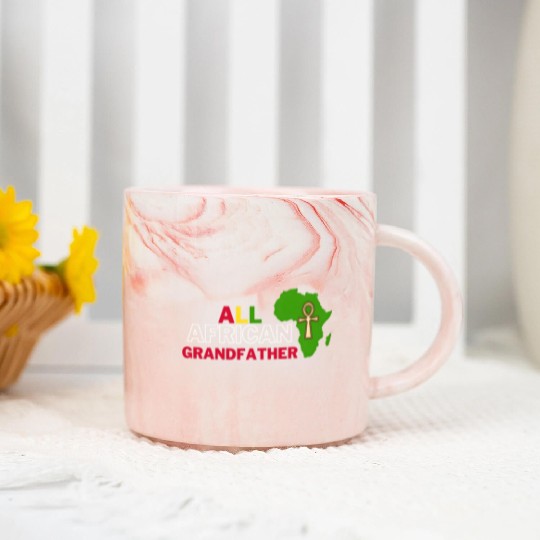 All African Grandfather Rectful African Family Mem Marble Mugs