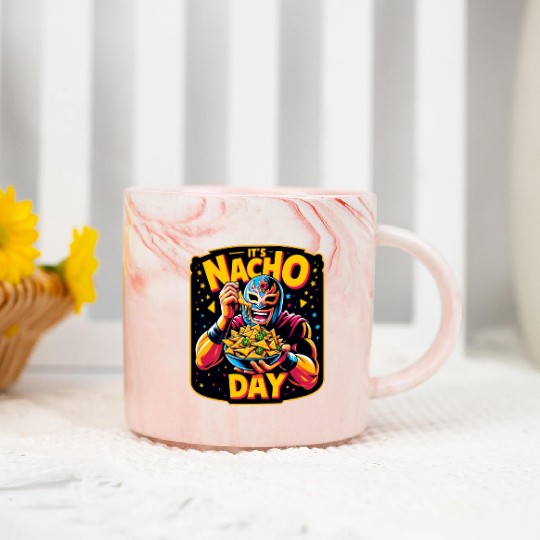 Mexican Wrestling Wrestler Lucha Libre Nacho Marble Mugs