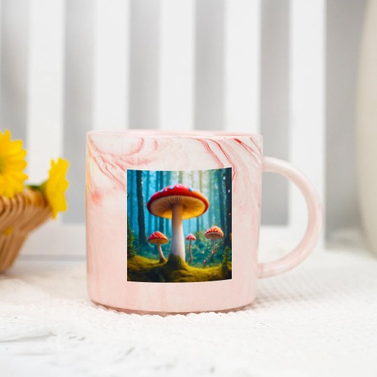 Mellow Mushroom Marble Mugs