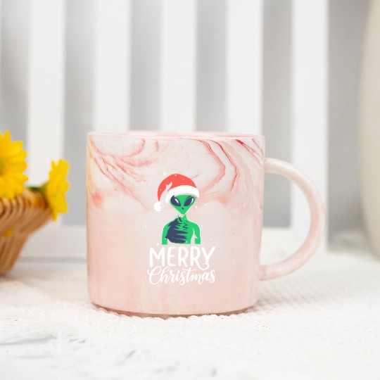 ET Christmas Marble Mugs