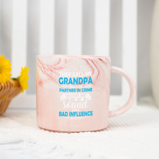 They Call Me Grandpa Because Partner In Crime Marble Mugs
