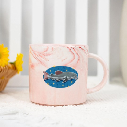 Catfish Fisherman Catfishing Catfishes Marble Mugs