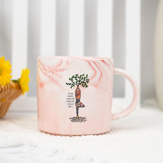 Thriving Tree Marble Mugs