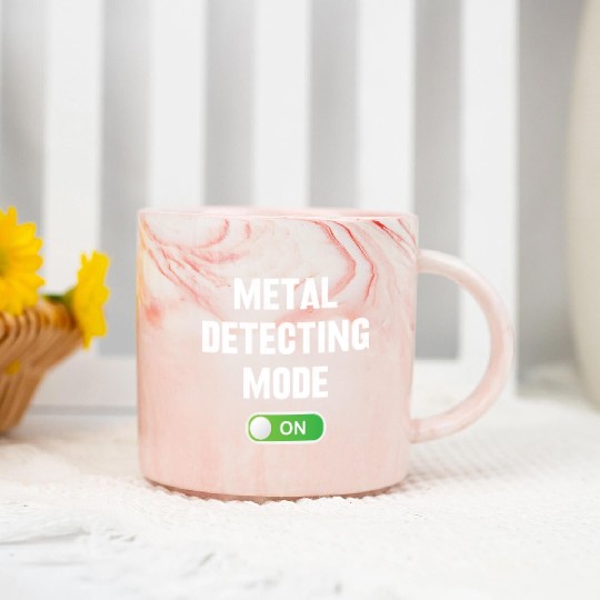 Metal detecting metal detecting mode on Marble Mugs