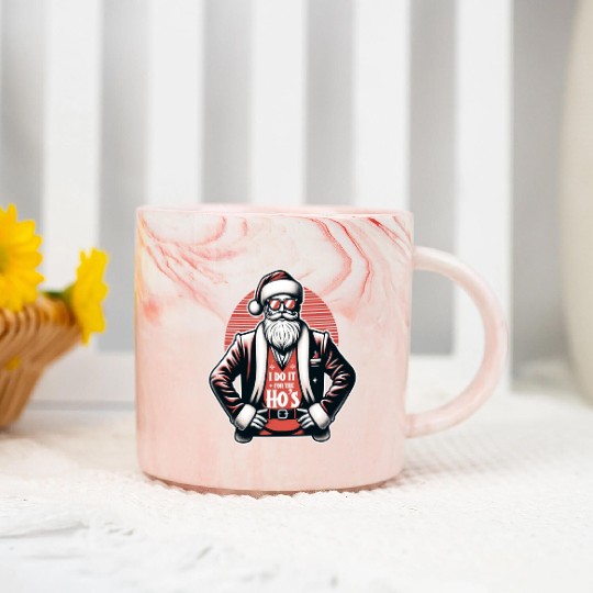 I Do It For The Ho's Marble Mugs