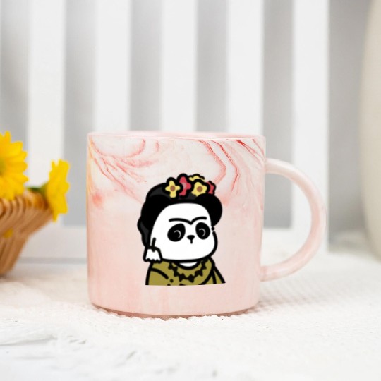 Frida Kahlo D83D DC3CGiant Panda Marble Mugs