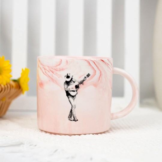 Dwight Yoakam Playing Guitar Marble Mugs