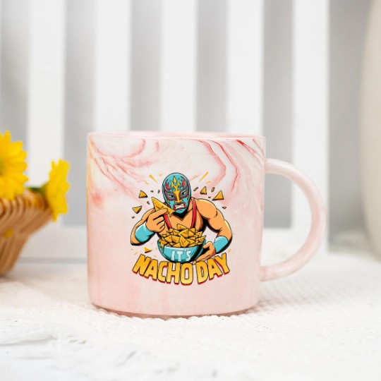 Mexican Wrestling Wrestler Lucha Libre Nacho Marble Mugs