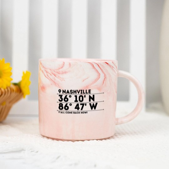 Nashville: Music City, USA Marble Mugs