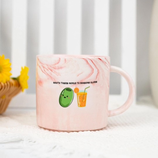 Olive Juice (I love you) Marble Mugs