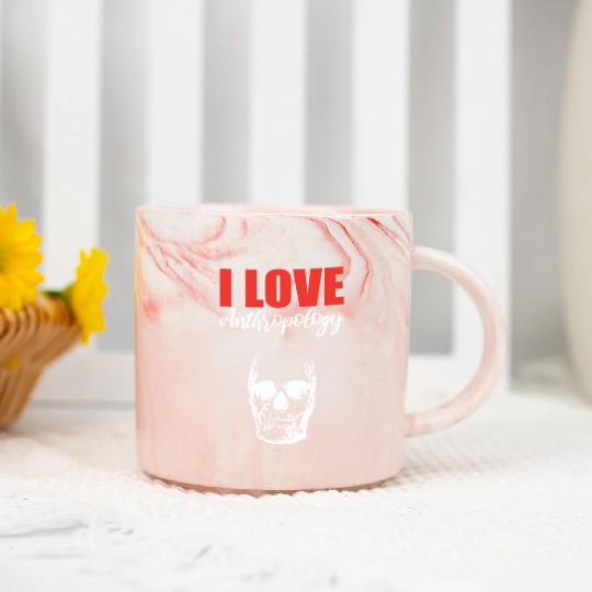I Love Anthropology Science Teacher Gift Marble Mugs