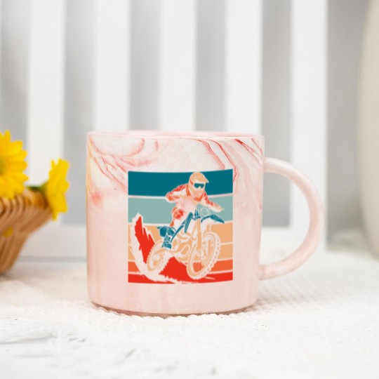 Dirt Bike Mx Motocross Supermoto Marble Mugs