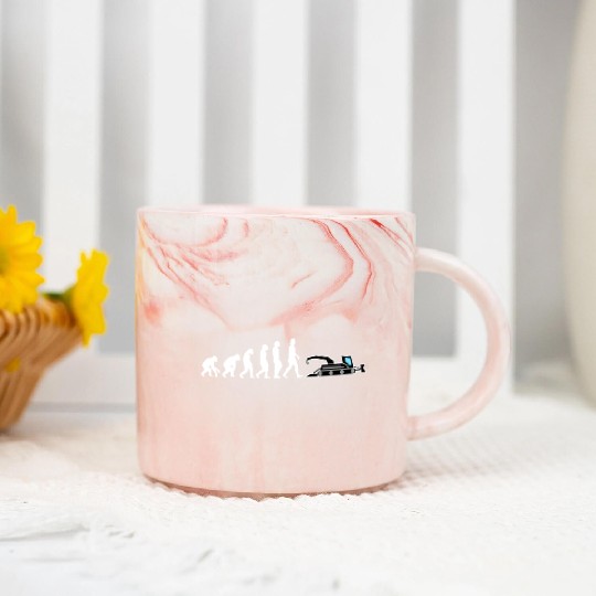 Snow groomer Evolution snow vehicles ski slope Marble Mugs