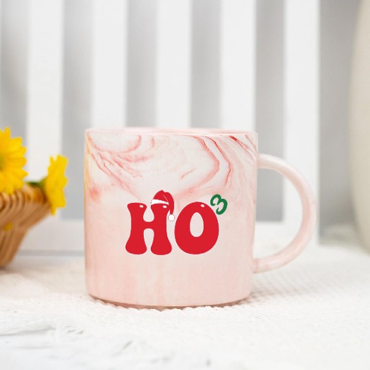 HO HO HO Marble Mugs