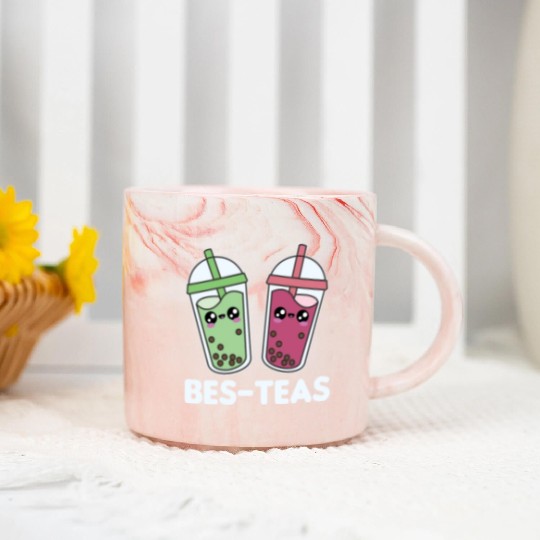 Best-Teas - Bubble Tea Kawaii Boba Tea Love Marble Mugs