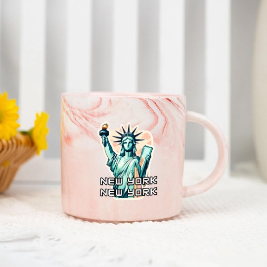 New York - Statue of Liberty Marble Mugs