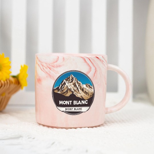 Mont Blanc logo Marble Mugs