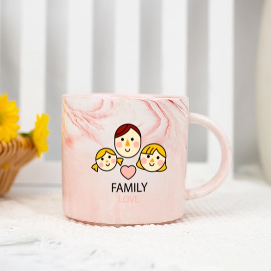 family love Marble Mugs