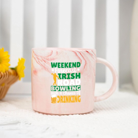 Weekend Forecast Irish Road Bowling Marble Mugs