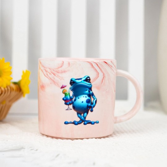 Poison dart frog Marble Mugs