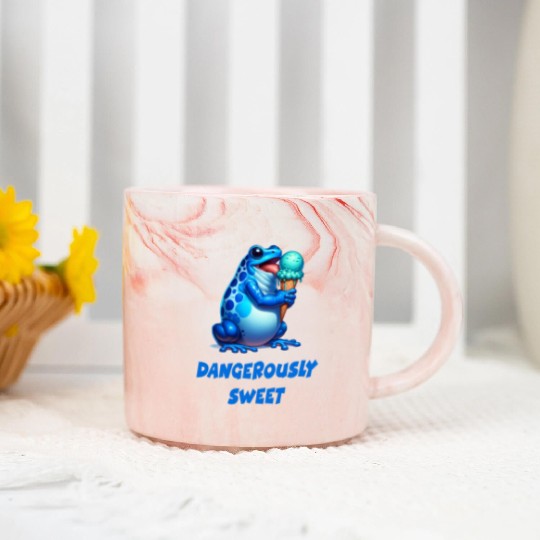 Poison dart frog Marble Mugs