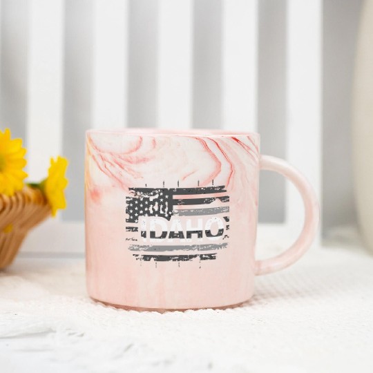 Gem State Glory IDAHO STATE Marble Mugs