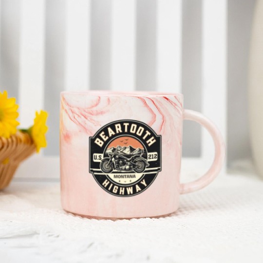 Beartooth Highway US 212 Marble Mugs