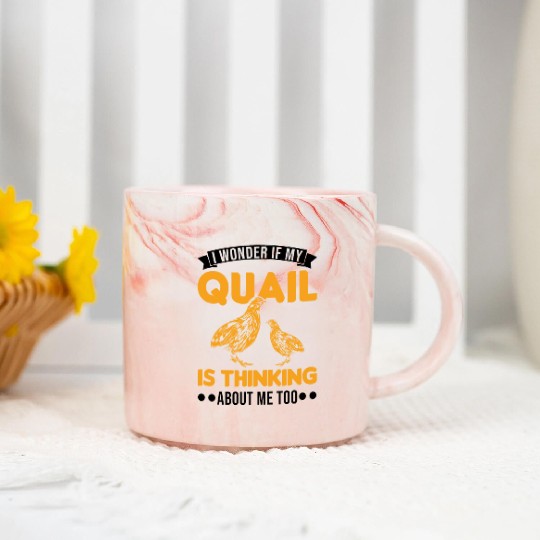 Warning Quail Breeding Breeders Marble Mugs