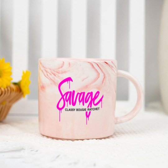 Savage classy bougie ratchet Marble Mugs