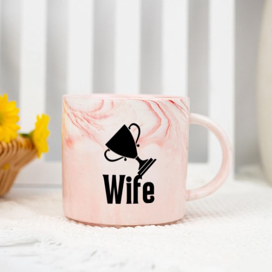 Trophy Wife Marble Mugs
