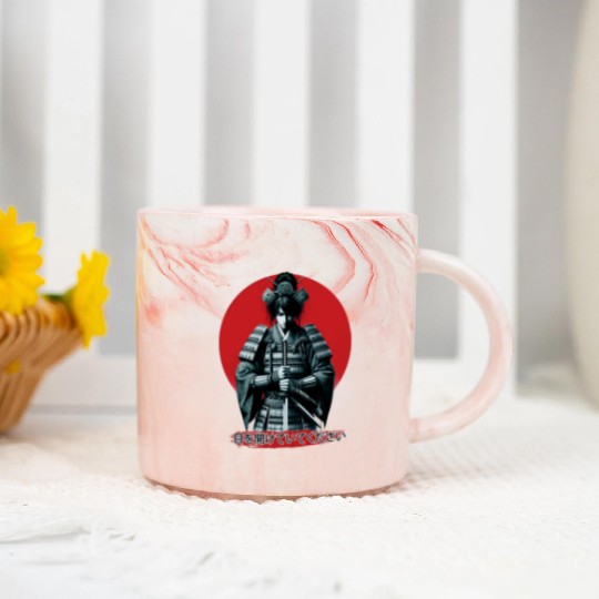 Samurai Warrior - Japanese heritage Marble Mugs