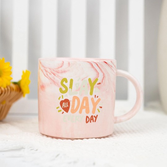 Slay in Style: Women's Day Fashion Extravaganza Marble Mugs